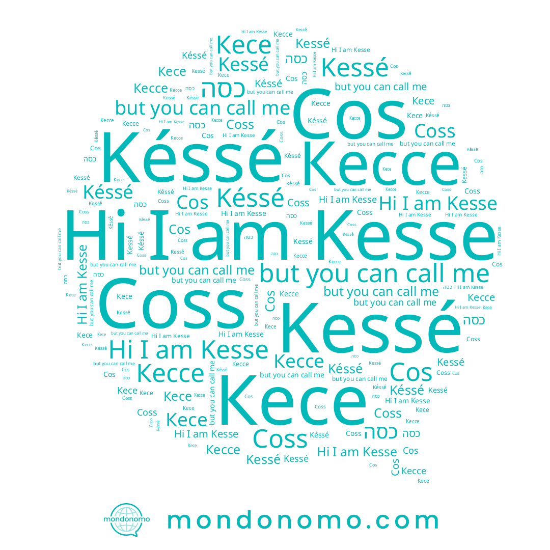 name Késsé, name כסה, name Кессе, name Cos, name Кесе, name Kessé, name Coss, name Kesse