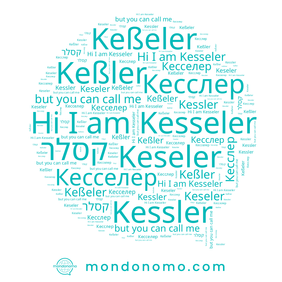 name Kesseler, name Кесселер, name Kessler, name קסלר, name Keßeler, name Keseler, name Keßler, name Кесслер