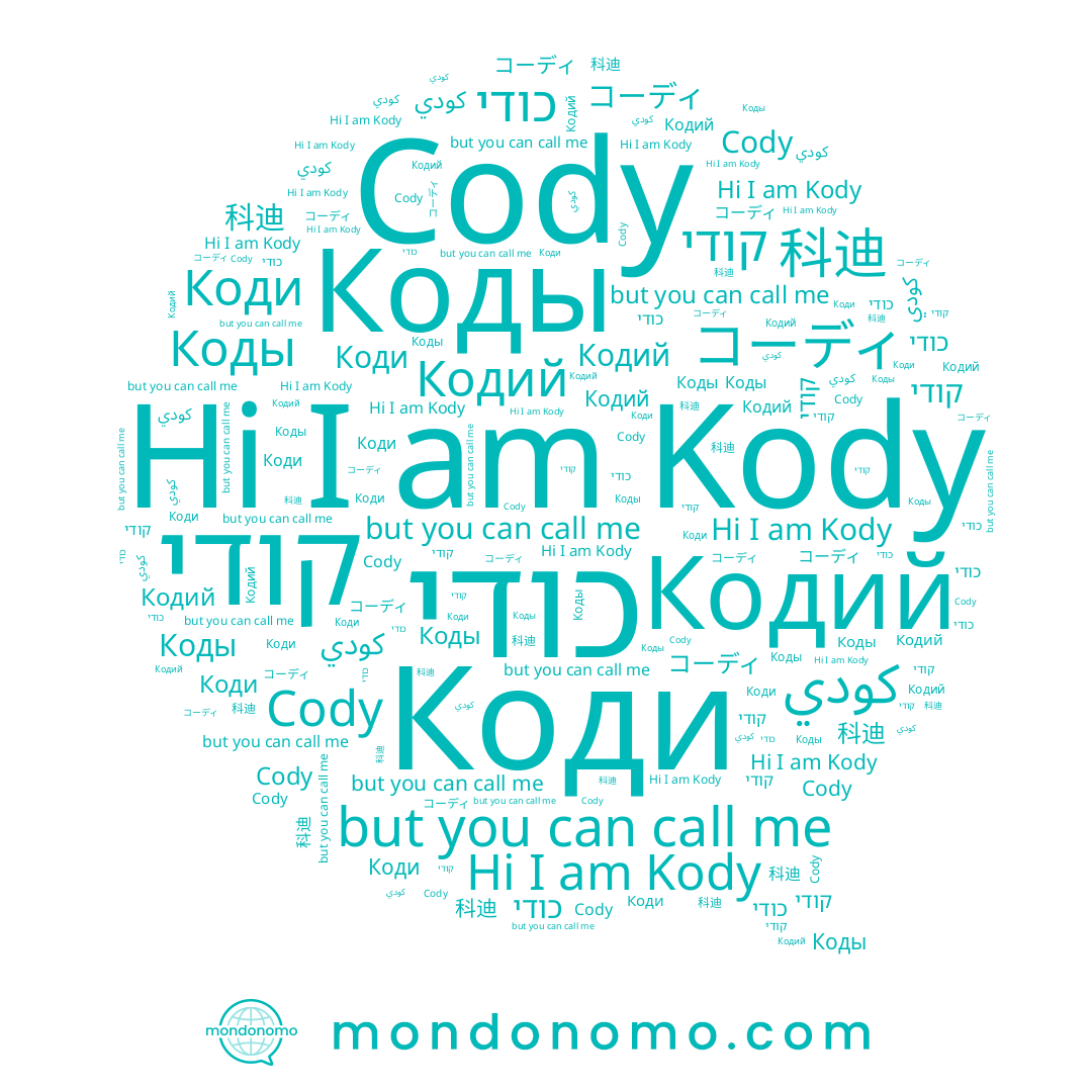 name Коди, name كودي, name Кодий, name Cody, name קודי, name Kody, name コーディ, name 科迪, name כודי