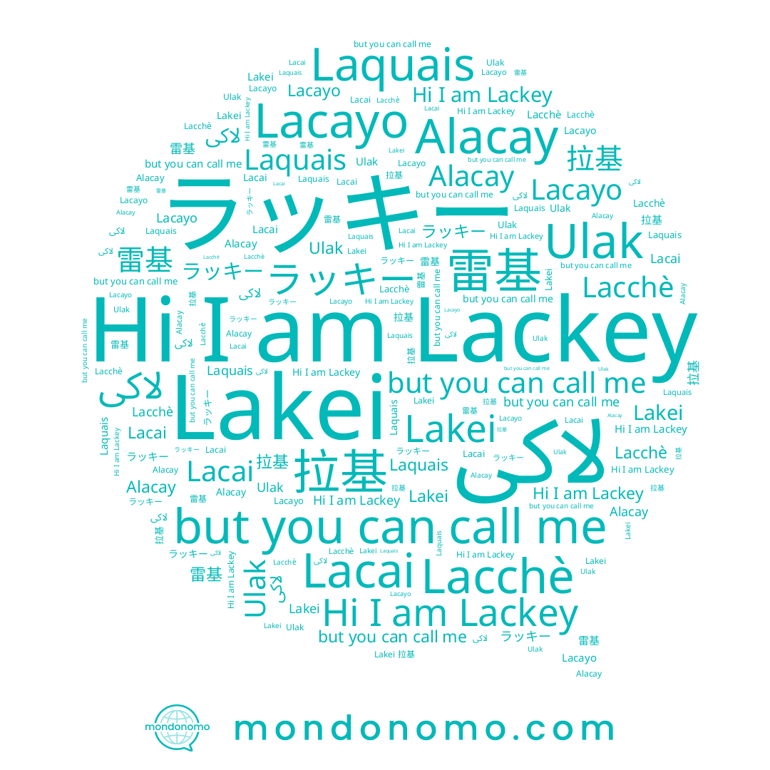 name 雷基, name Lacayo, name Ulak, name لاكى, name 拉基, name Lacai, name ラッキー, name Lakei, name Laquais, name Lackey, name Alacay, name Lacchè