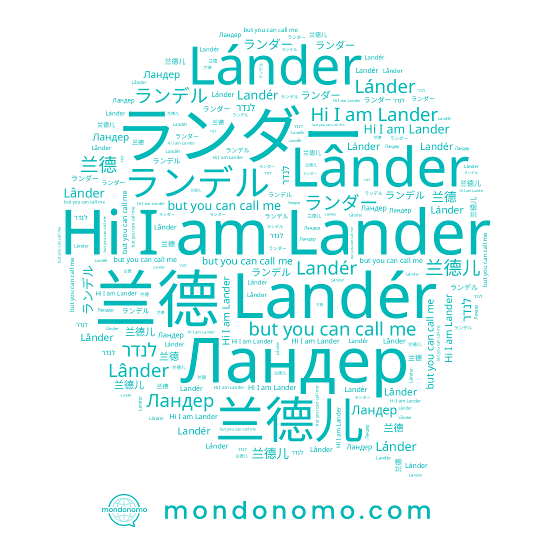 name 兰德儿, name Lânder, name Landér, name Ландер, name Lánder, name לנדר, name Lander, name 兰德, name ランデル