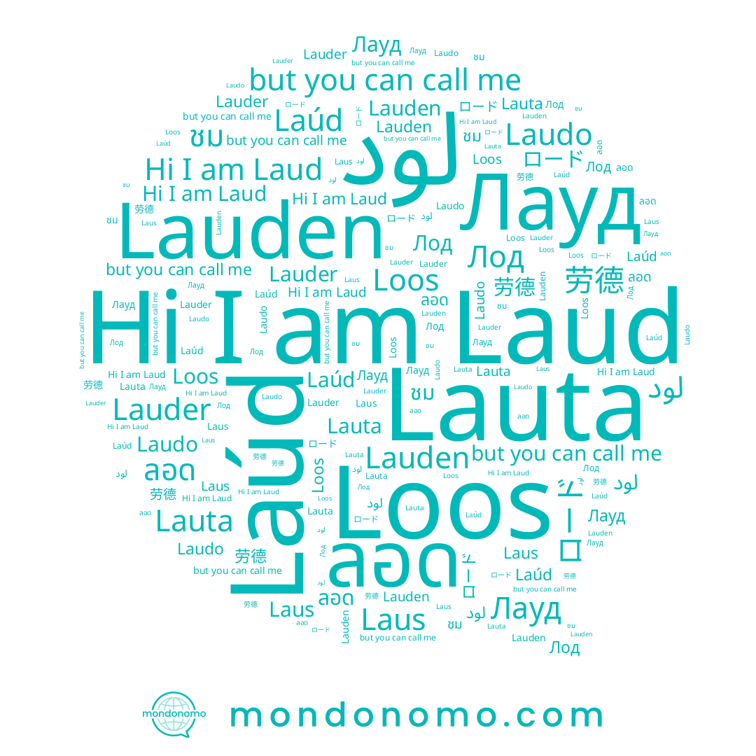 name لود, name Laud, name Lauder, name Laúd, name 劳德, name Лауд, name Lauta, name Lauden, name Loos, name Лод, name ชม, name ロード, name Laudo, name Laus