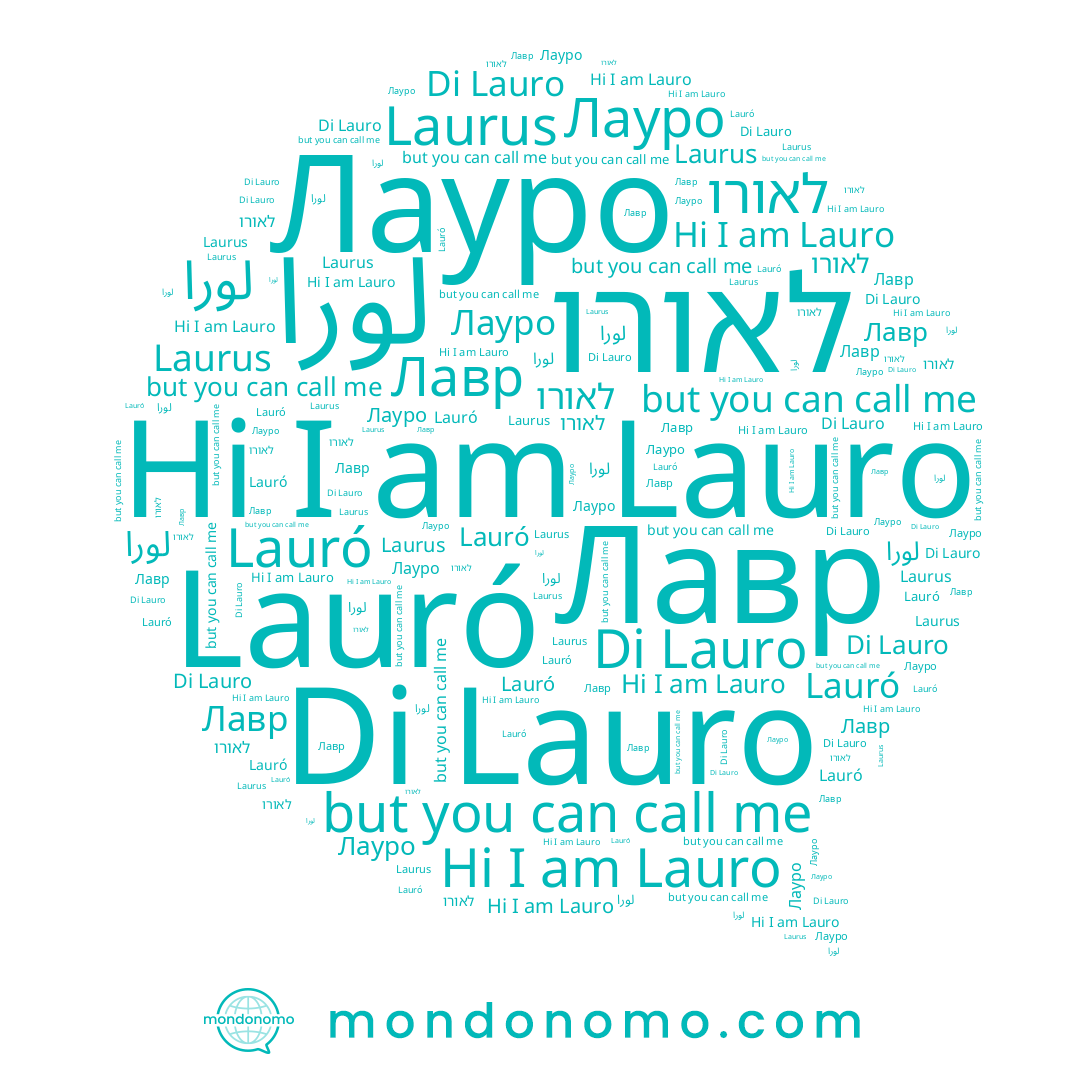 name לאורו, name Di Lauro, name Lauro, name Лауро, name Lauró, name Лавр