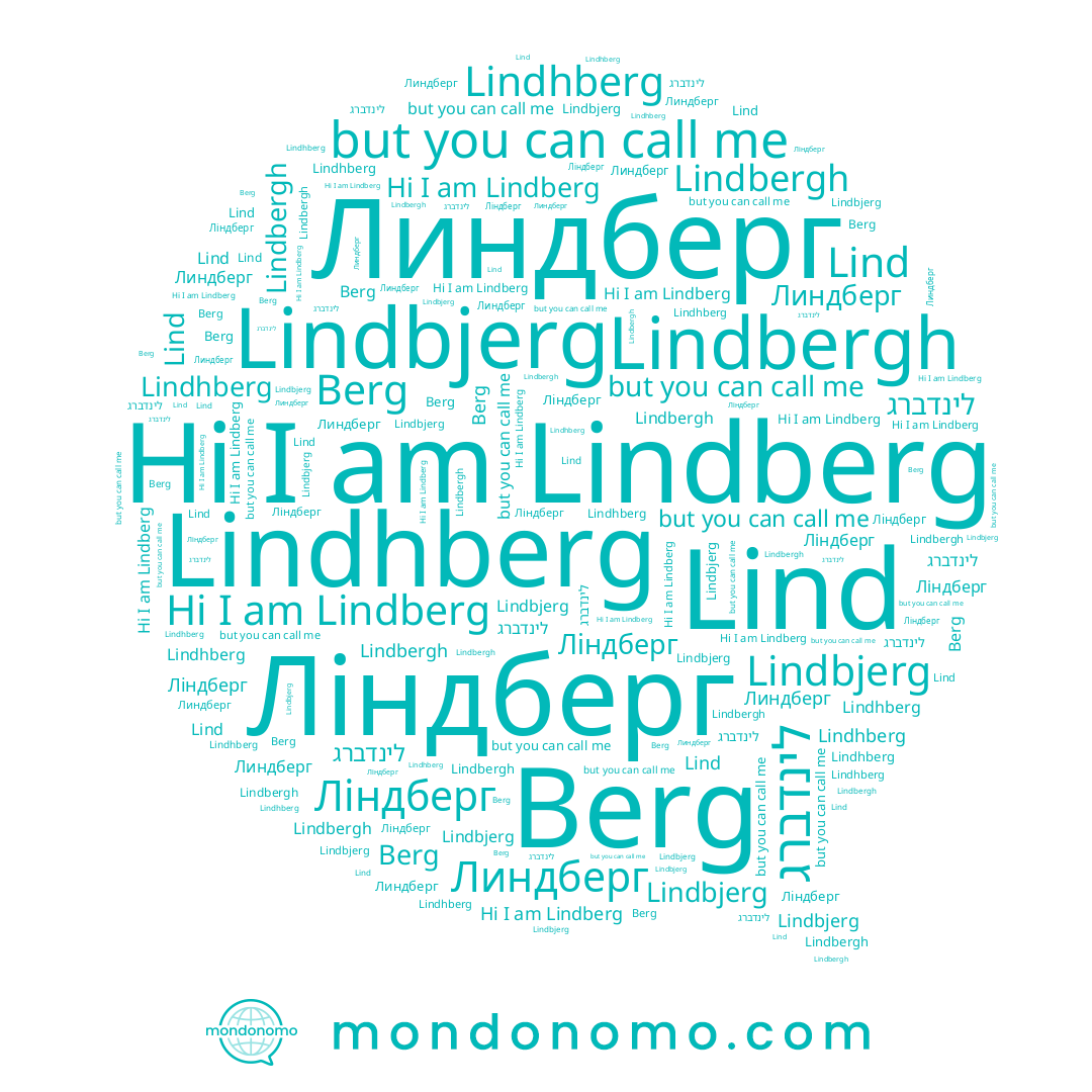 name Lindbjerg, name Ліндберг, name Lindbergh, name Lindhberg, name Lindberg, name Berg, name לינדברג, name Линдберг, name Lind