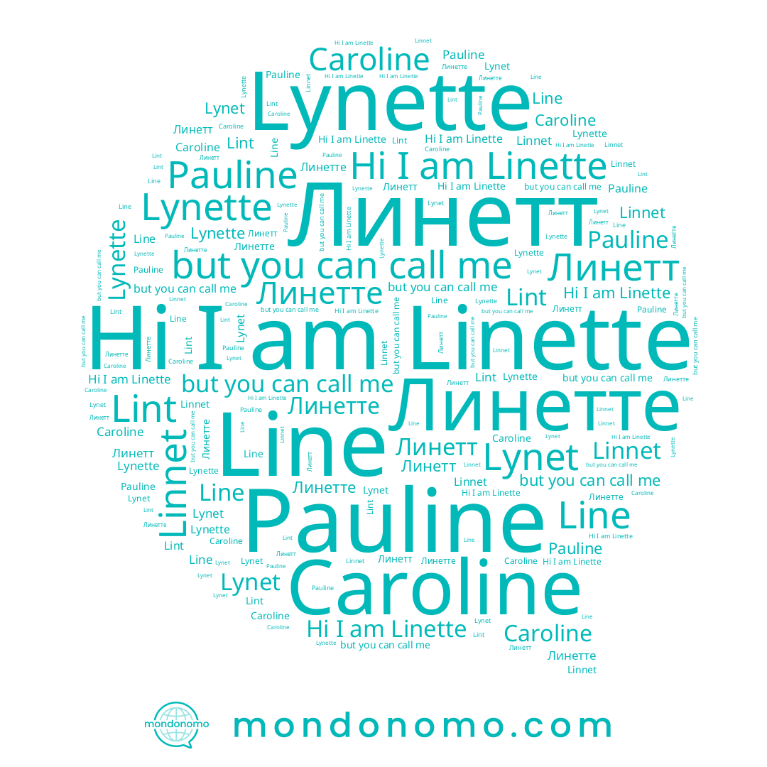 name Caroline, name Linnet, name Линетт, name Line, name Pauline, name Linette, name Линетте, name Lynette, name Lynet, name Lint