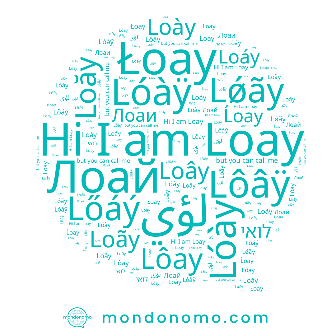 name Lőáý, name Лоаи, name Loay, name Loáy, name Łoay, name Lôâÿ, name لؤي, name Lóàÿ, name לואי, name Lǿãy, name Lóày, name Loãy, name Ĺoay, name Loăy, name Лоай, name Loây, name لؤى, name Loày, name Lôay