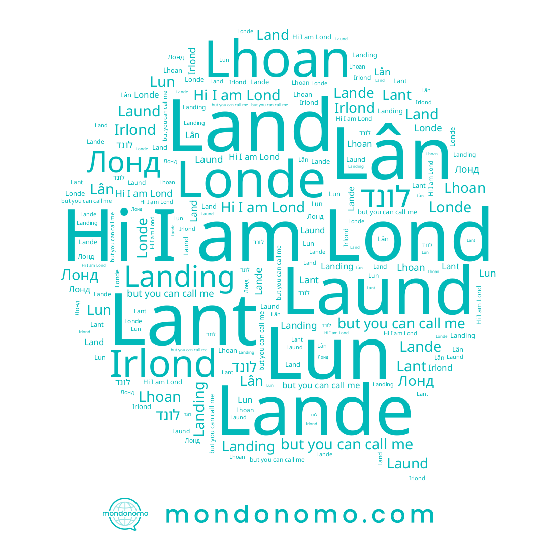 name Land, name Lun, name לונד, name Lân, name Landing, name Irlond, name Londe, name Lond, name Lhoan, name Lande, name Lant, name Лонд