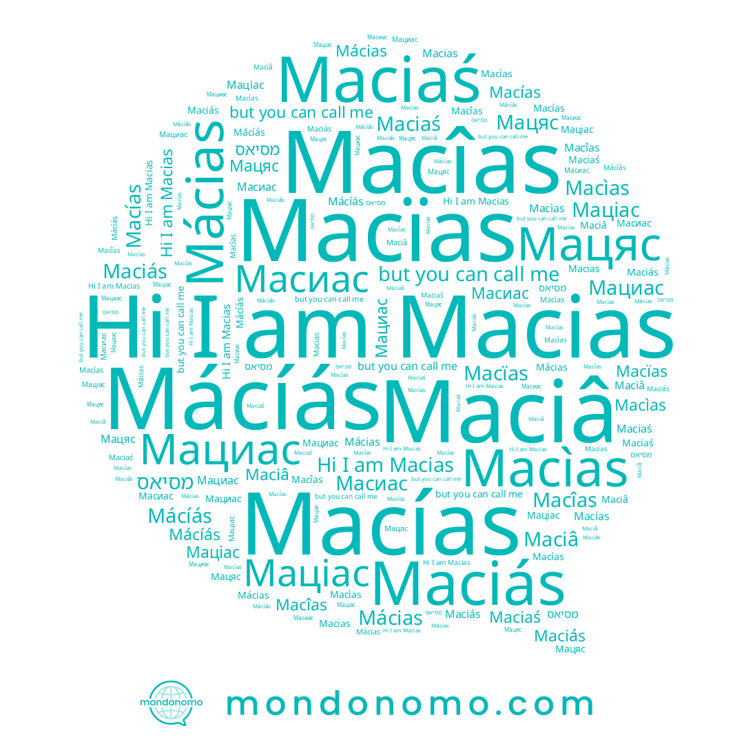 name Macías, name Mácíás, name Мациас, name Maciâ, name Mácias, name Macïas, name Macîas, name Мацяс, name Macias, name Macìas, name מסיאס, name Maciás, name Maciaś, name Маціас