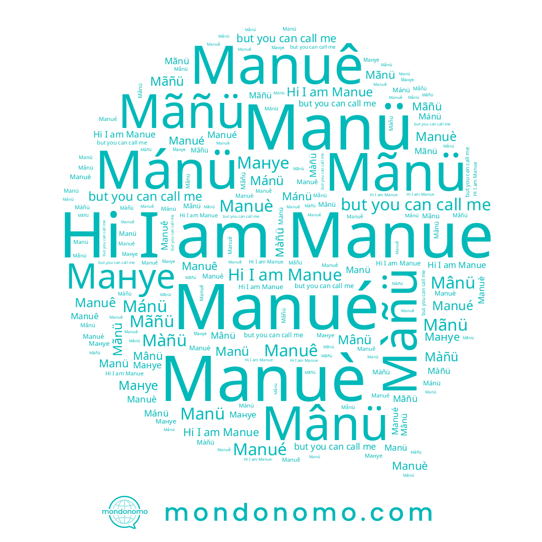 name Mãñü, name Màñü, name Mãnü, name Мануе, name Mánü, name Mânü, name Manue, name Manuè, name Manué, name Manü, name Manuê