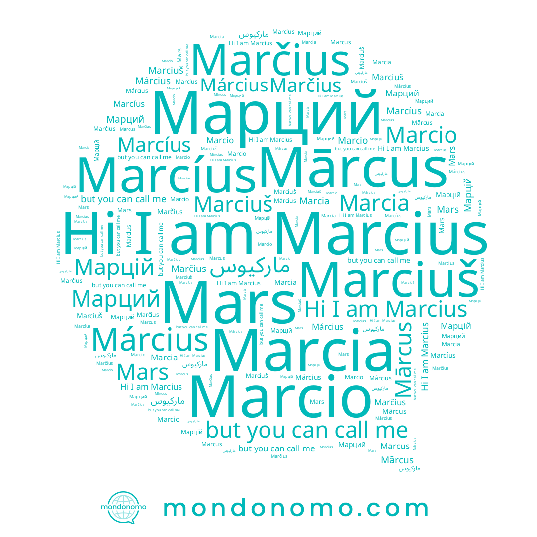 name Marcia, name Marciuš, name Március, name Mārcus, name Марцій, name Marcio, name Марций, name Marčius, name Marcíus, name Marcius, name Mars