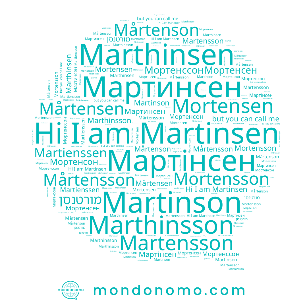 name Мортенсен, name Mortensson, name Martienssen, name Мартинсен, name Martinsen, name Marthinsen, name Marthinsson, name Mårtensen, name Мортенссон, name Мартінсен, name Martensson, name מורטנסן, name Mårtenson, name Мортенсон, name Mårtensson, name Martinson, name Mortensen