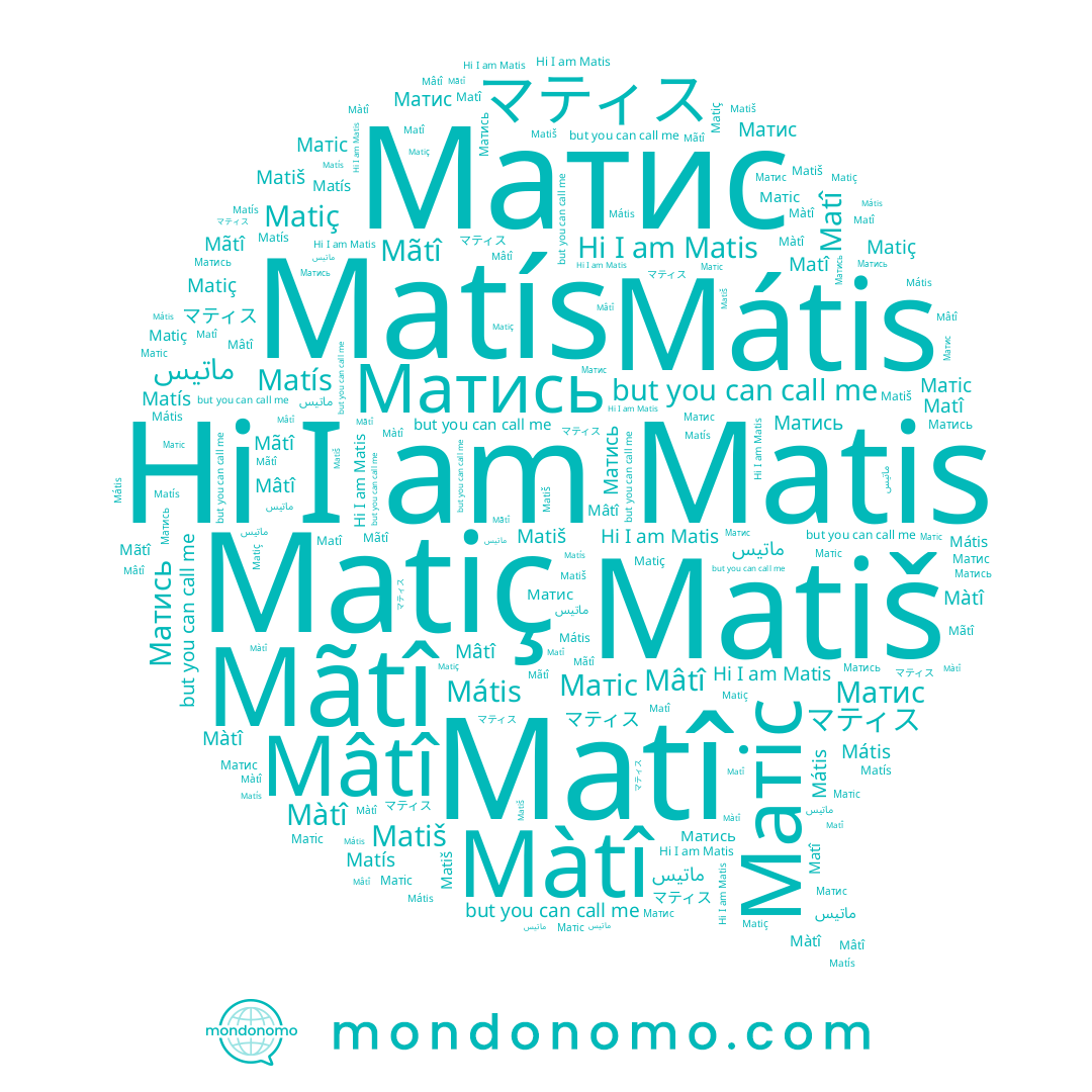 name Matiç, name Mátis, name Matís, name Matiš, name Mâtî, name マティス, name Mãtî, name Матис, name Matis, name Matî, name Màtî, name Матіс, name Матись