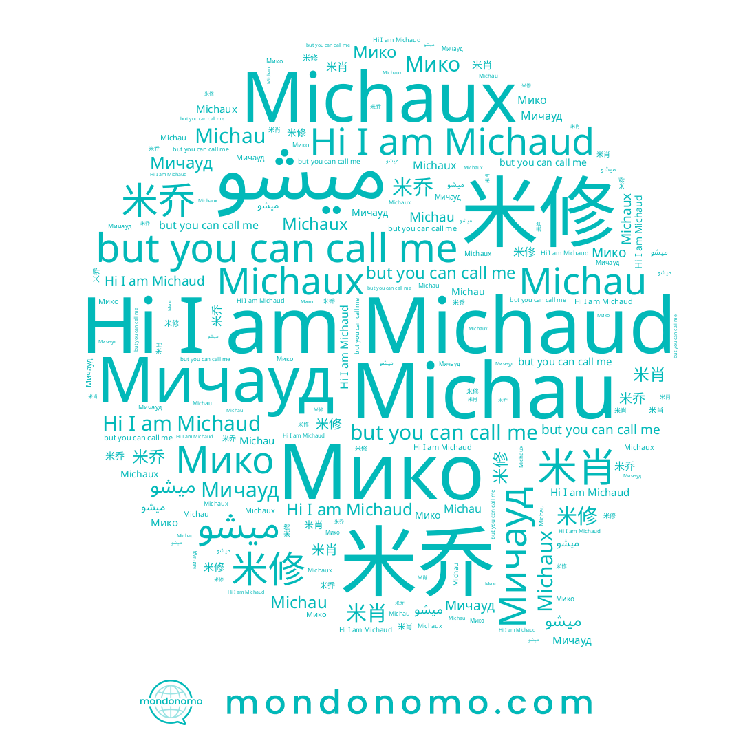 name Michaux, name ميشو, name Мико, name Michaud, name 米肖, name Michau, name 米乔, name Мичауд, name 米修