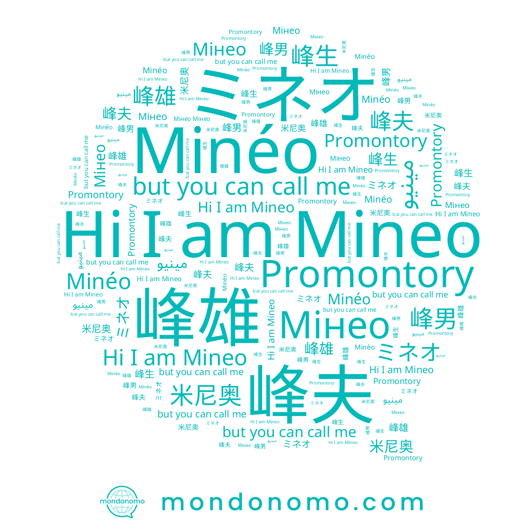 name مينيو, name Mineo, name ミネオ, name 峰夫, name 峰生, name 峰男, name 米尼奥, name 峰雄, name Minéo, name Мінео