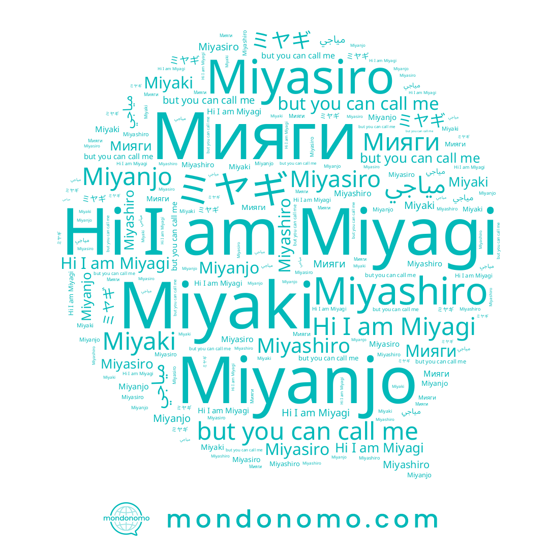 name ミヤギ, name Miyaki, name Miyashiro, name Miyanjo, name Miyasiro, name Miyagi