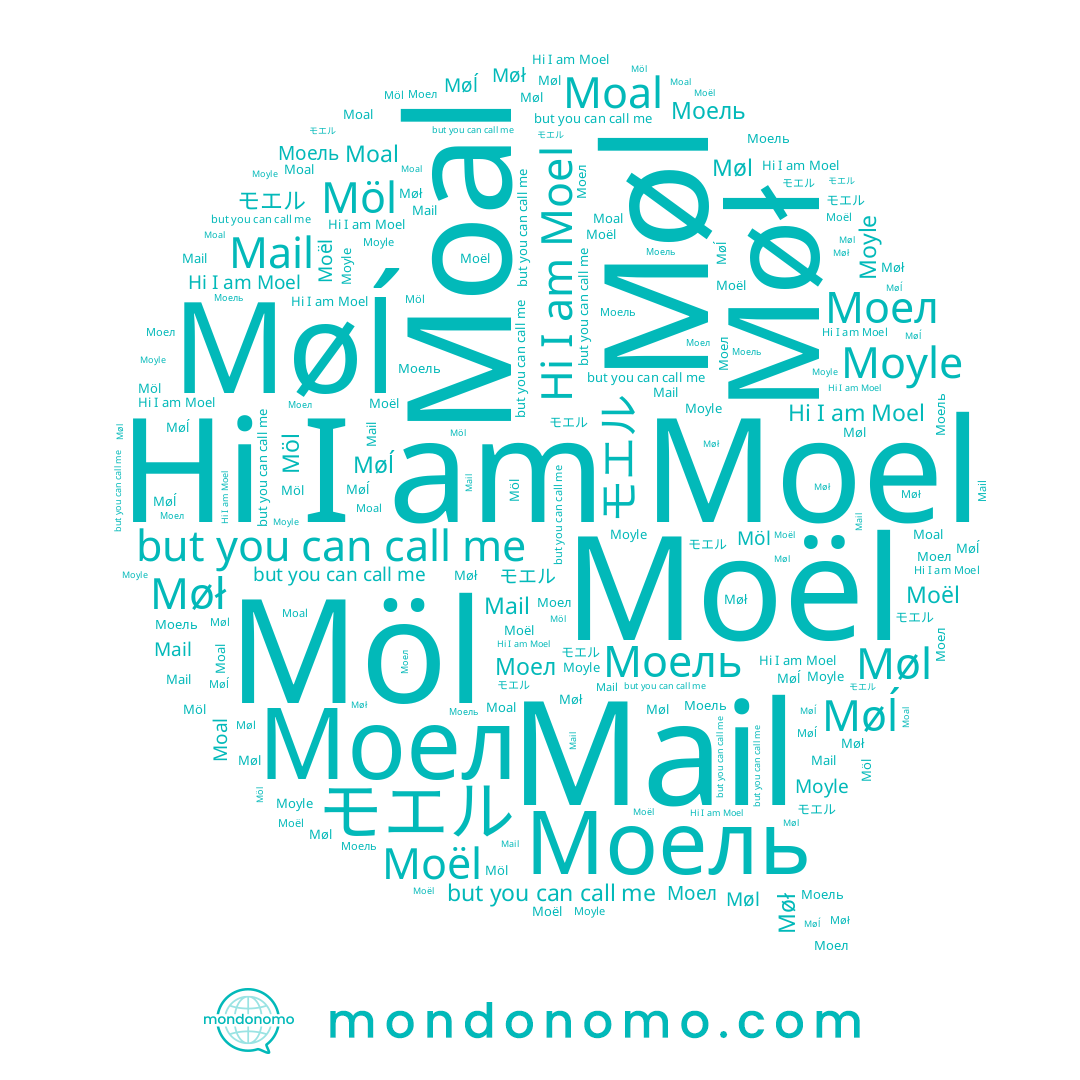 name Møl, name Моел, name モエル, name Møĺ, name Möl, name Moal, name Møł, name Moyle, name Moel, name Mail, name Moël, name Моель