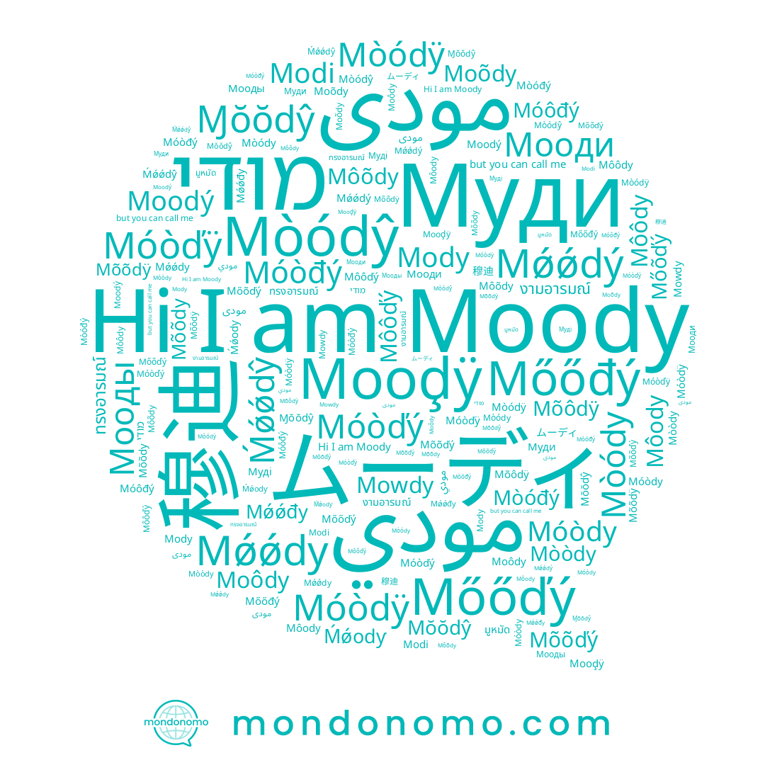 name ทรงอารมณ์, name Moodý, name Mõõdÿ, name مودی, name Ɱŏŏdŷ, name Mõõdy, name Mòódŷ, name Mõôdÿ, name Ḿǿodƴ, name มูหมัด, name Mǿǿdy, name Ḿǿǿdŷ, name Муди, name Móòďý, name Mòòdy, name Муді, name 穆迪, name Móòďÿ, name Môody, name Mody, name Môôdy, name Móòdy, name Modi, name งามอารมณ์, name مودى, name Мооды, name Mòódÿ, name Mőőďý, name Mowdy, name Mõõďý, name Мооди, name Mǿǿđy, name Moõdy, name مودي, name מודי, name Mőõďý, name Mŏŏdŷ, name Mǿǿdý, name Mooḑÿ, name Mòódy, name Môôďý, name Môõdy, name Moôdy, name Moody, name Móòdÿ