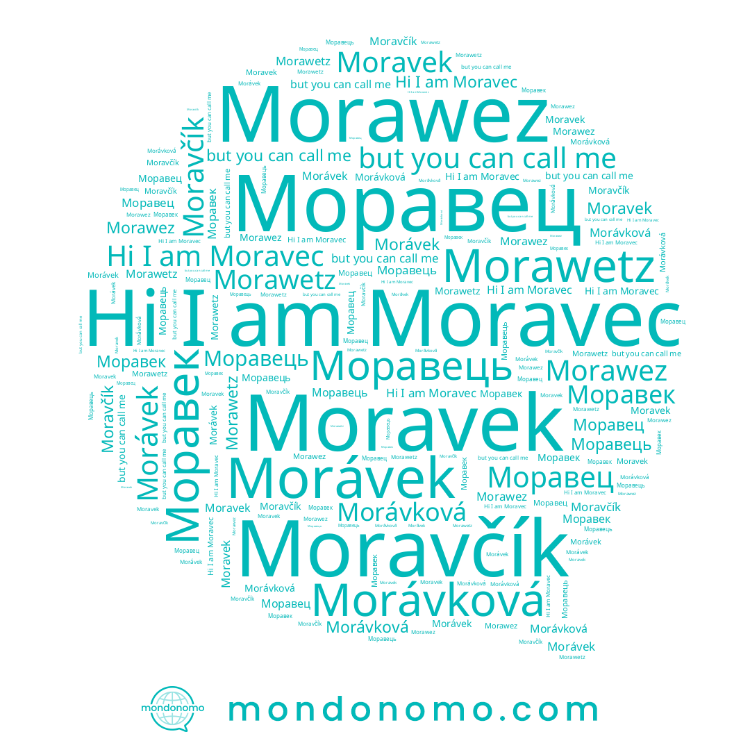 name Morávková, name Morávek, name Моравець, name Моравец, name Моравек, name Morawez, name Morawetz, name Moravec, name Moravek, name Moravčík