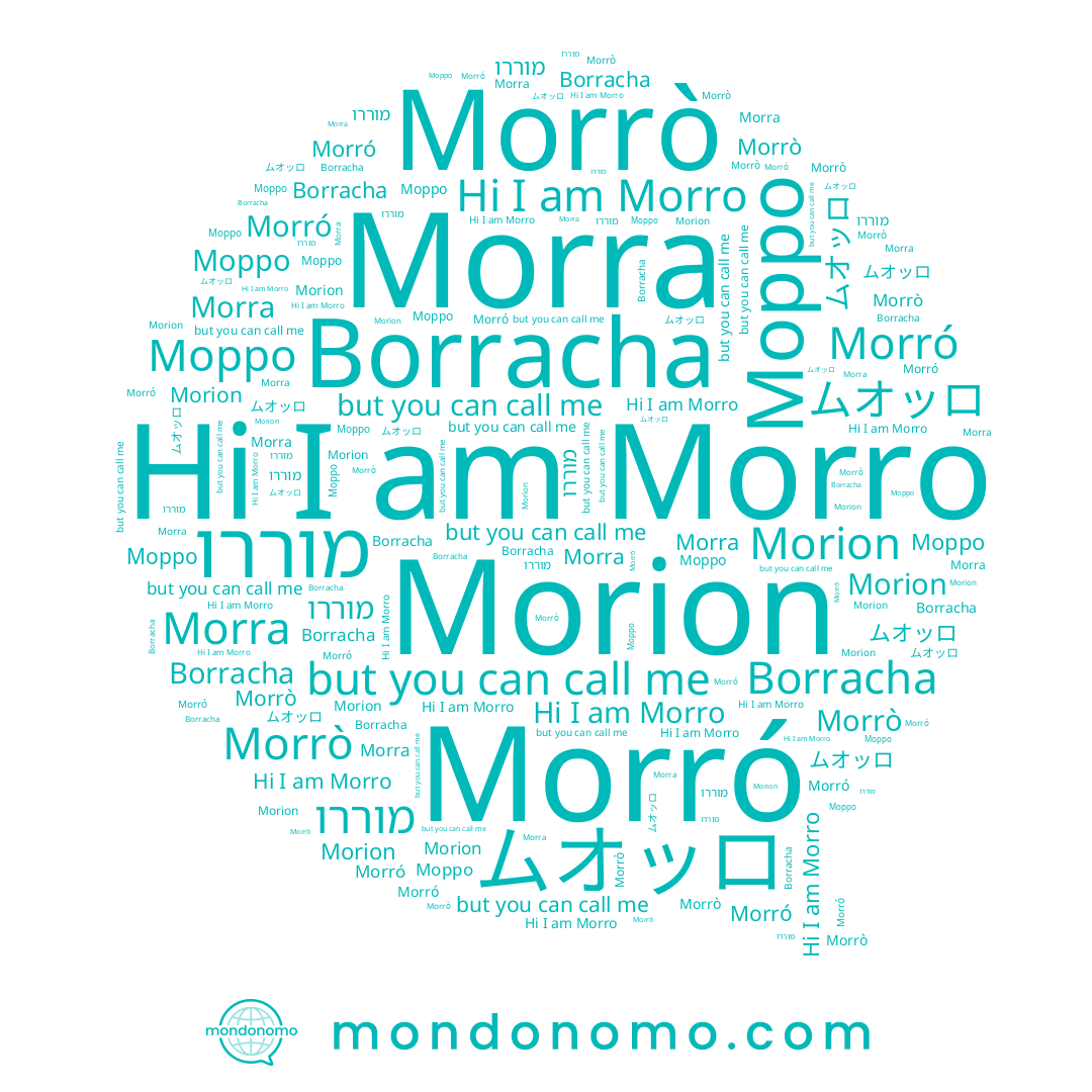 name Morró, name Морро, name Morro, name מוררו, name Morra, name Morion, name Morrò, name ムオッロ