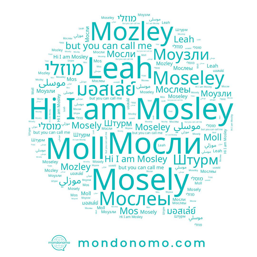 name Мослеы, name Moll, name מוזלי, name Mosely, name موسلى, name Leah, name מוסלי, name มอสเล่ย์, name موسلي, name Mozley, name Moseley, name Mos, name Mosley