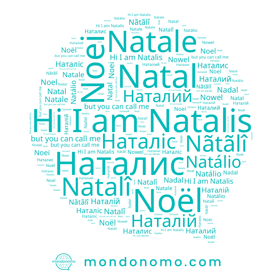 name Nadal, name Nãtãlî, name Nowel, name Noël, name Natal, name Natale, name Наталис, name Noel, name Наталий, name Natálio, name Наталій, name Noei, name Natalî, name Наталіс, name Natalis