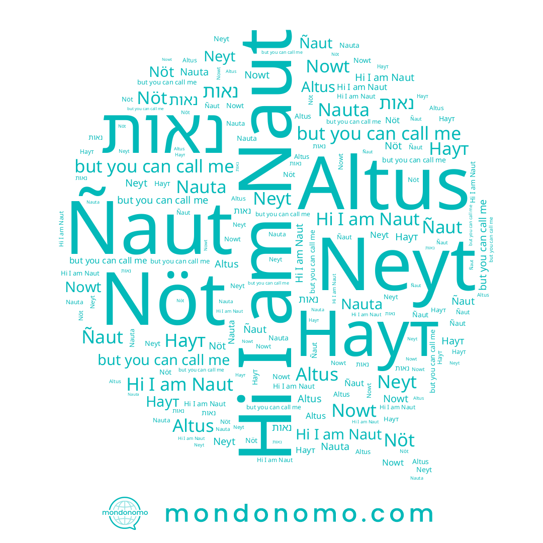 name Nöt, name Наут, name Neyt, name Nauta, name Naut, name Ñaut, name Altus