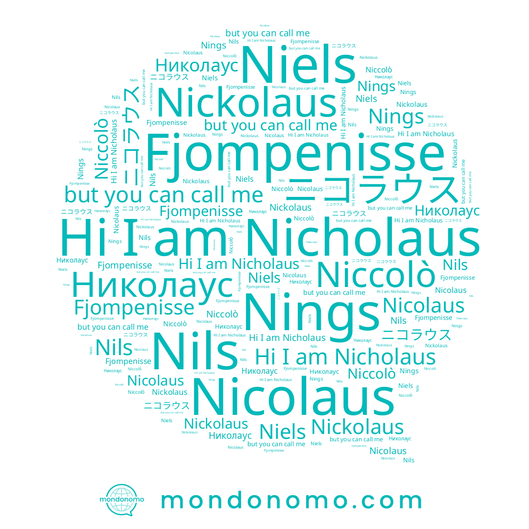 name ニコラウス, name Nicholaus, name Niccolò, name Nings, name Niels, name Nils, name Fjompenisse, name Nickolaus, name Nicolaus, name Николаус
