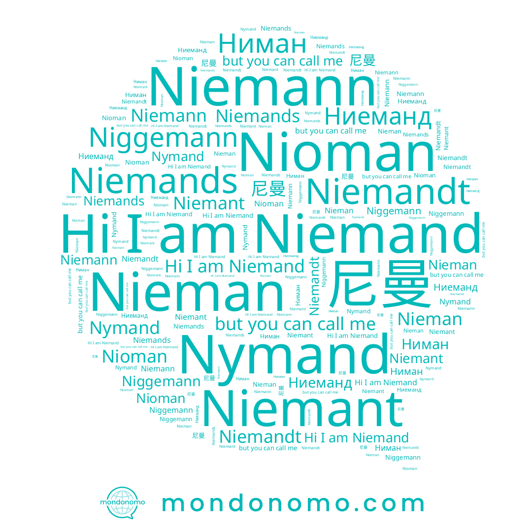 name Niemand, name Niemann, name Niemant, name Niemands, name Nioman, name 尼曼, name Ниман, name Nymand, name Niemandt, name Niggemann, name Nieman, name Ниеманд
