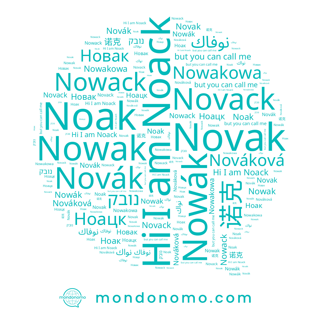 name Noack, name Nowack, name 诺克, name Noak, name Novak, name Nowakowa, name Novack, name נובק, name Ноак, name Новак, name Nováková, name نوفاك, name Nowák, name Nowak, name Novák, name Ноацк