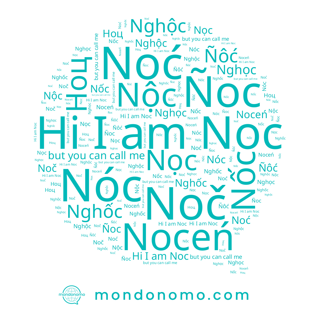 name Nọc, name Nốc, name Ñoc, name Nộc, name Ñôć, name Noceń, name Noč, name Ноц, name Noc, name Nóc