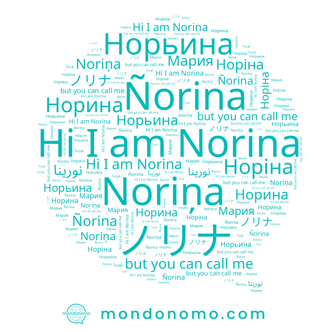 name Noriņa, name Норіна, name ノリナ, name Норьина, name Norina, name Мария, name نورينا, name Норина, name Ñorina