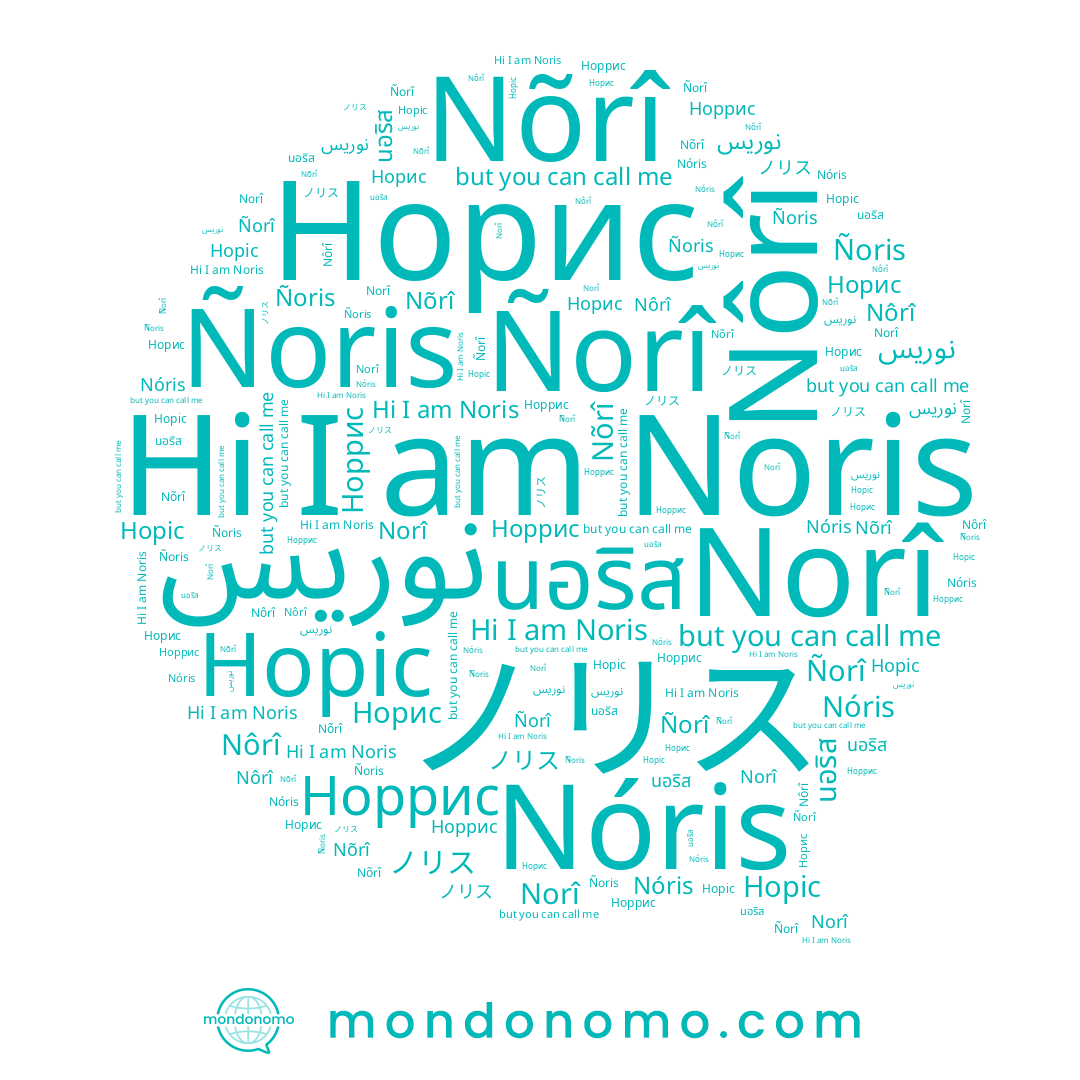 name Nõrî, name นอริส, name Ñoris, name ノリス, name Norî, name Nóris, name Noris, name Норис, name Nôrî, name Ñorî, name نوريس