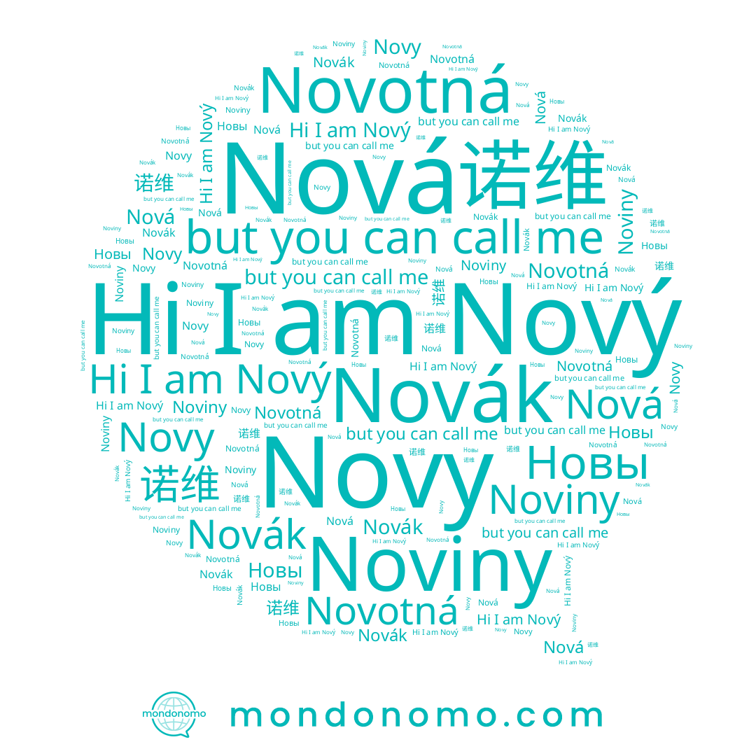 name Nová, name Novy, name Nový, name 诺维, name Novák, name Novotná