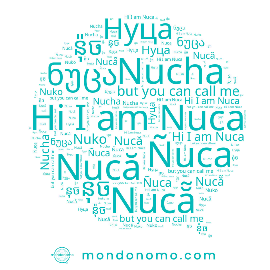 name Nucẵ, name Nuko, name Nucha, name Нуца, name នុច, name Nucă, name ន៉ុច, name Nuca, name Ñuca