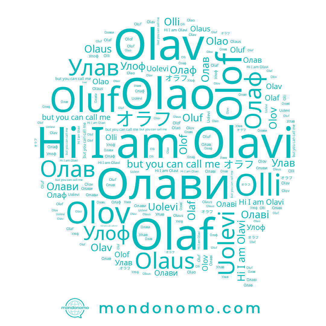 name Olaf, name Olof, name Oluf, name Олаф, name オラフ, name Olaus, name Олав, name Uolevi, name Olov, name Улав, name Улоф, name Olavi, name Olli, name Olao, name Олави, name Olav, name Олаві