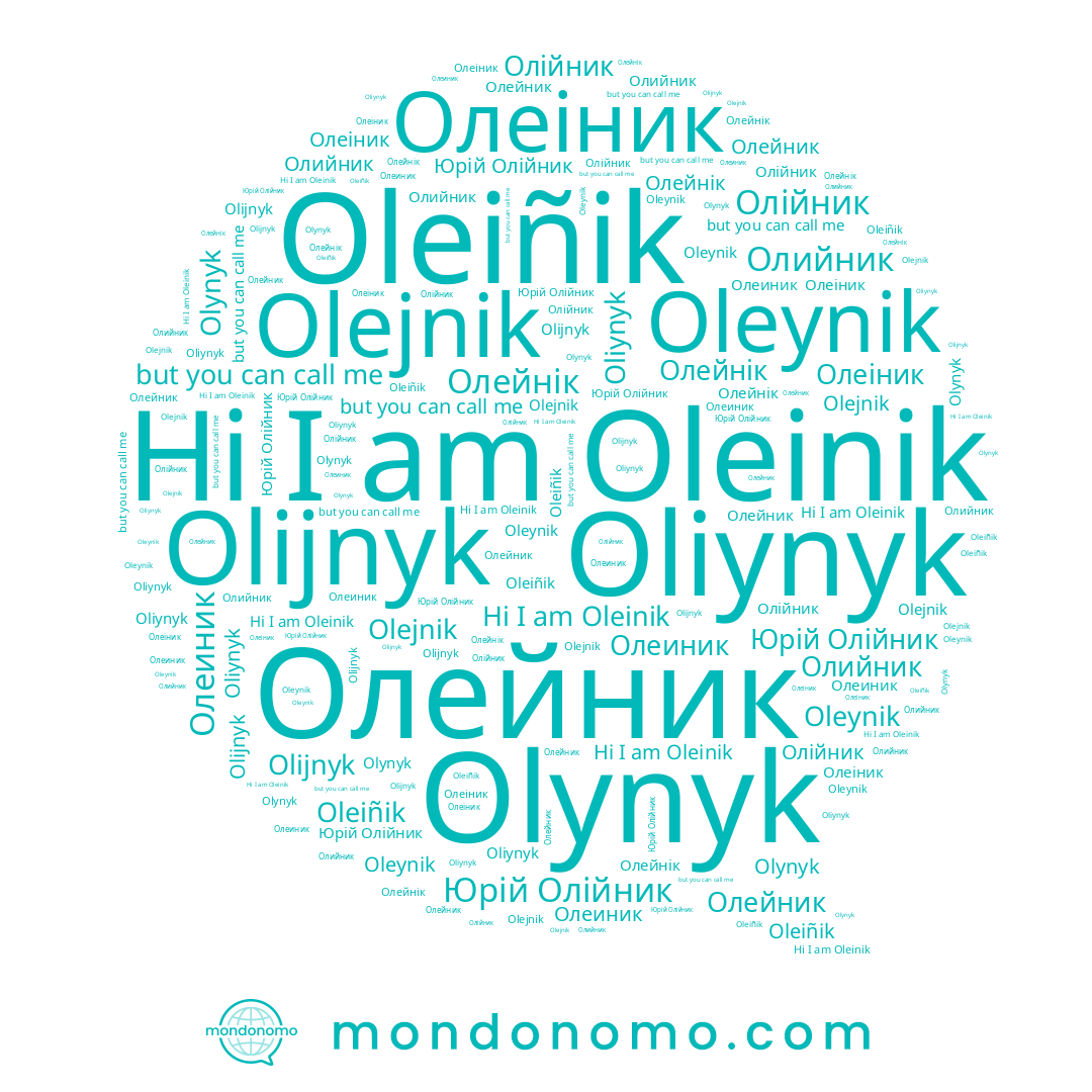 name Олійник, name Olijnyk, name Oliynyk, name Oleiñik, name Олеіник, name Oleinik, name Олийник, name Олеиник, name Oleynik, name Olynyk, name Олейник, name Olejnik, name Олейнік