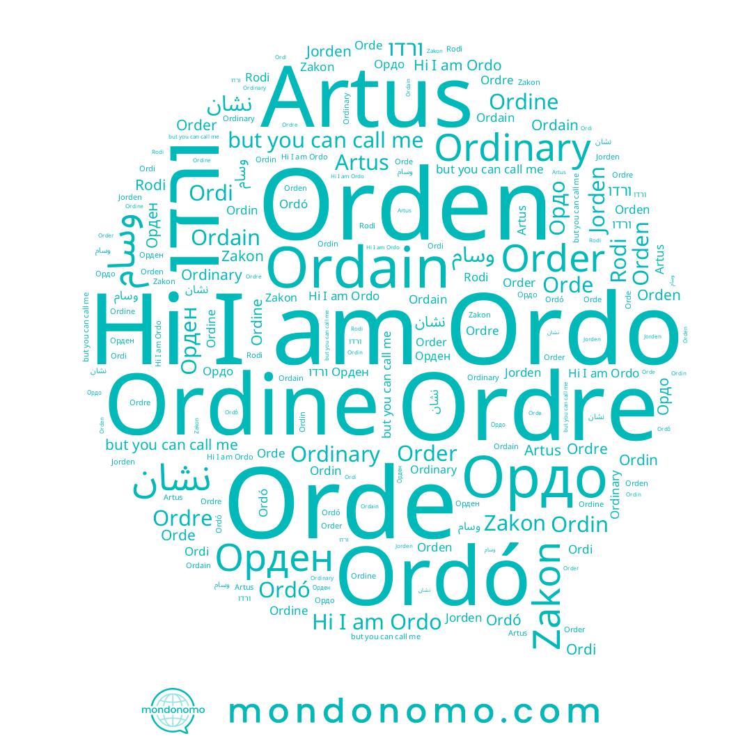 name Jorden, name Ordin, name Orden, name Ордо, name Orde, name Ordó, name ורדו, name Ordo, name Ordine, name وسام, name Zakon, name Rodi, name Ordain, name Artus, name Ordi