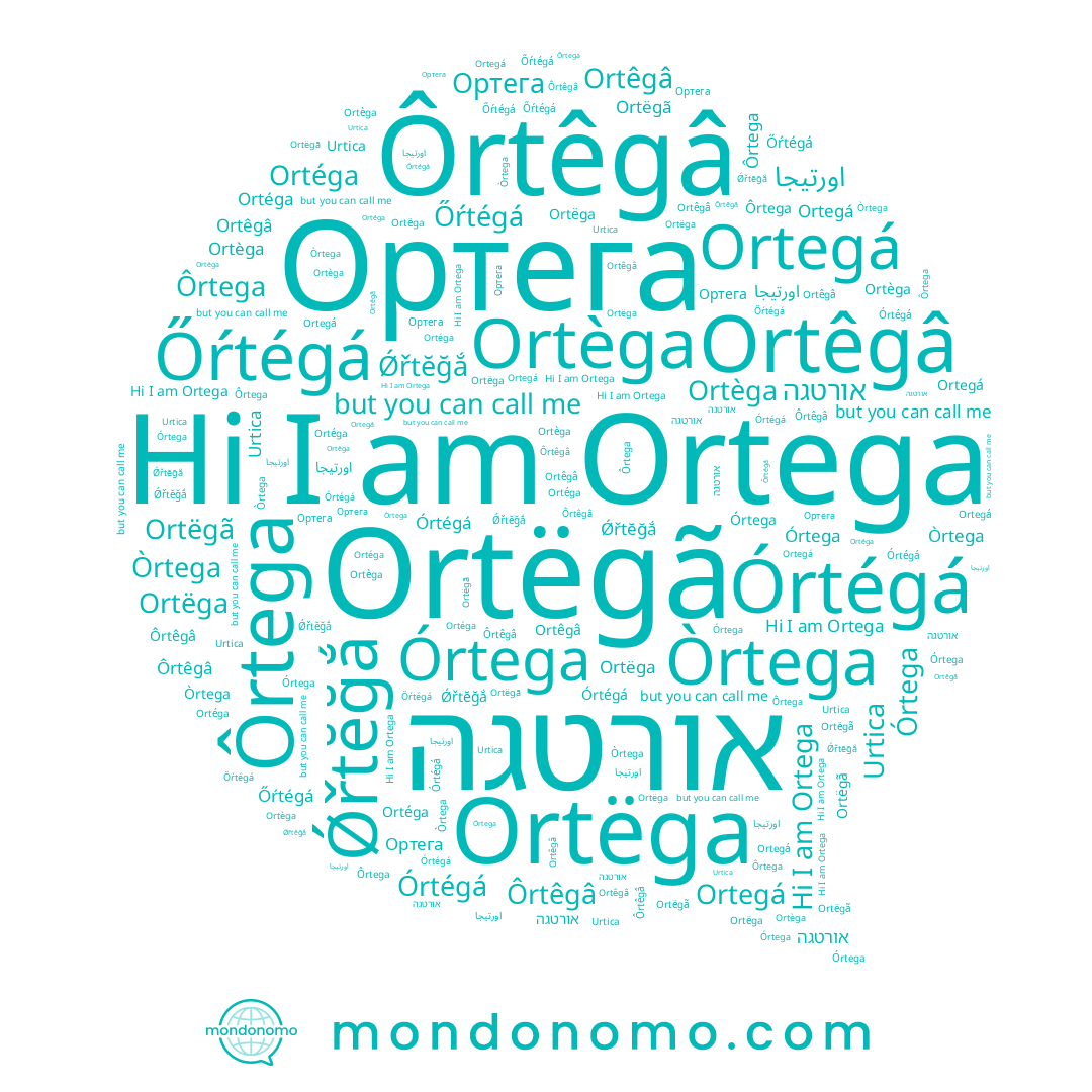 name Ôrtega, name Őŕtégá, name Ortëga, name Órtega, name Órtégá, name Ortega, name اورتيجا, name Ortêgâ, name Òrtega, name אורטגה, name Ortëgã, name Ôrtêgâ, name Ǿřtĕğắ, name Ortèga, name Ortegá, name Ортега, name Ortéga