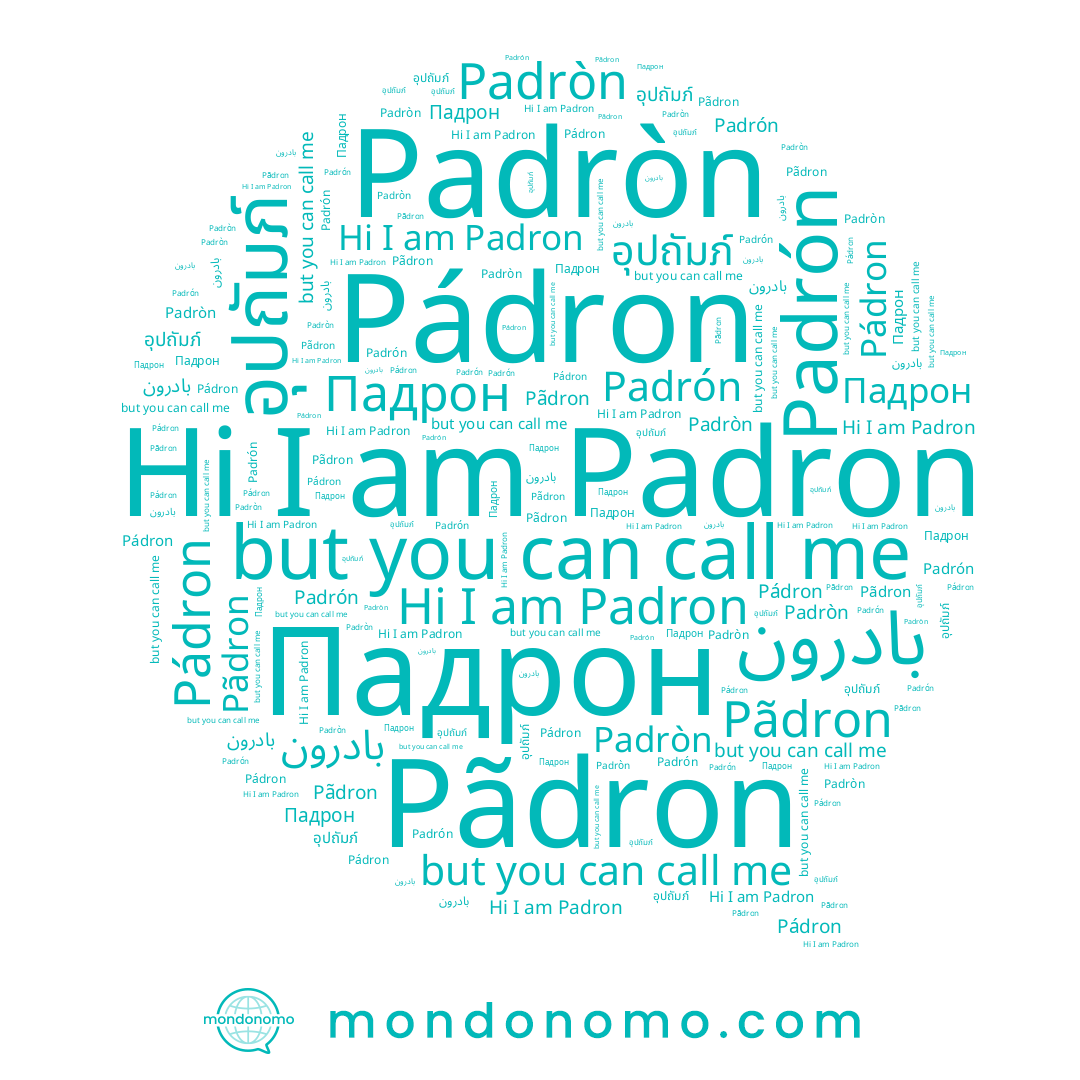 name อุปถัมภ์, name Pádron, name Падрон, name Padron, name Pãdron, name Padrón, name Padròn