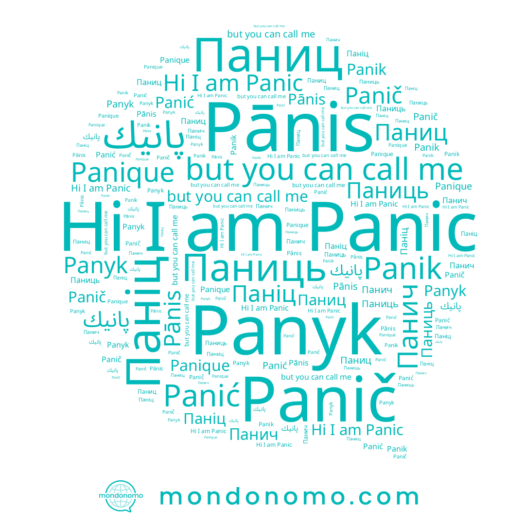 name Паниць, name Паніц, name Панич, name Panyk, name Panik, name Panić, name Pānis, name Panique, name پانيك, name Panic, name Паниц, name Panič