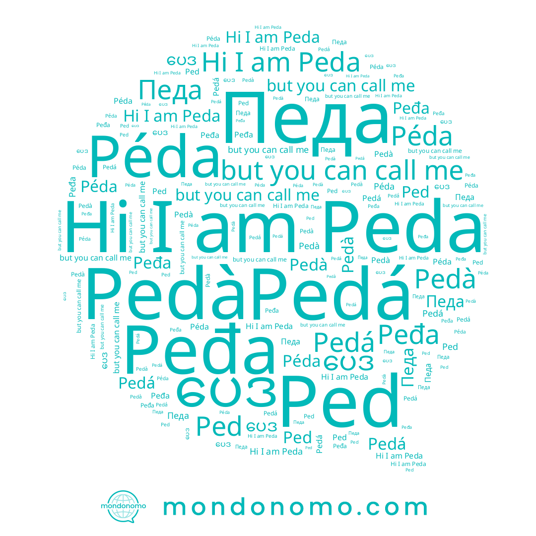 name Péda, name Peda, name Peđa, name Pedá, name بيدا, name Ped, name Педа, name Pedà, name ပေဒ