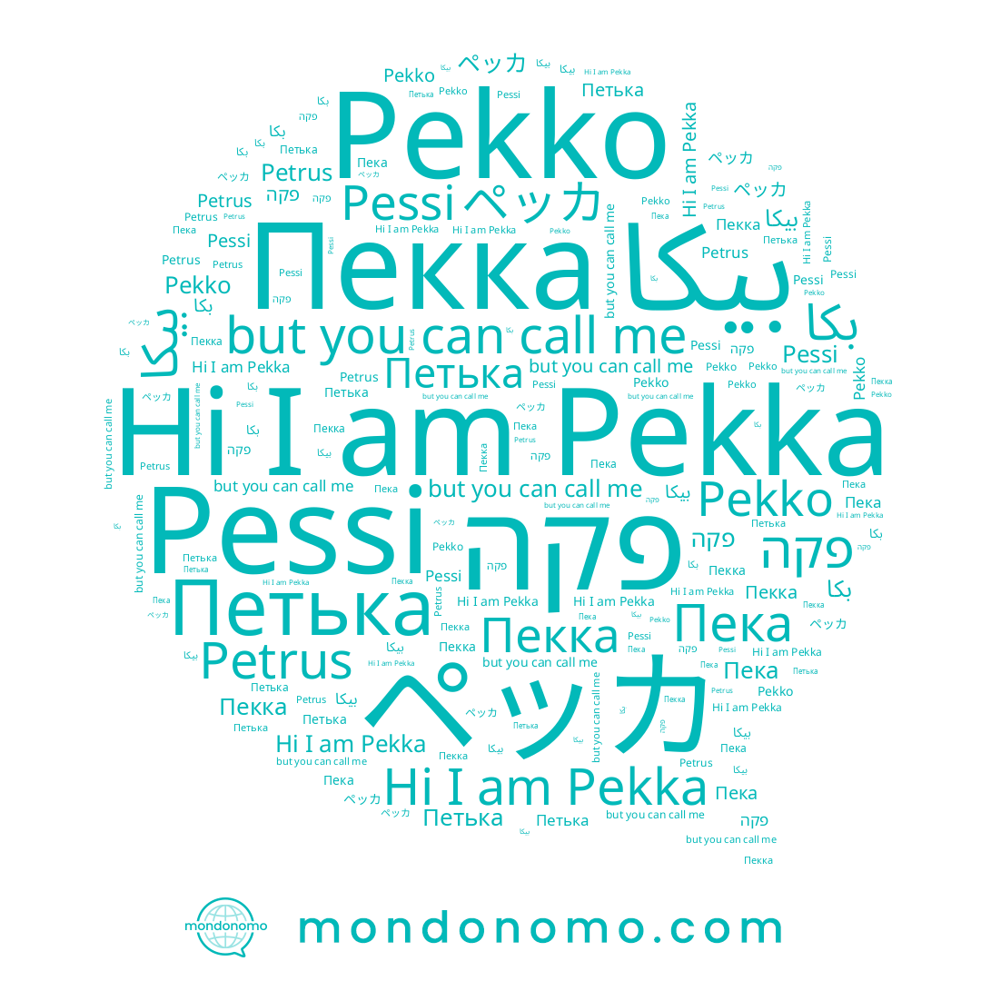 name Pekka, name Pessi, name Pekko, name Пека, name Petrus, name Петька, name بيكا, name פקה, name بكا, name Пекка