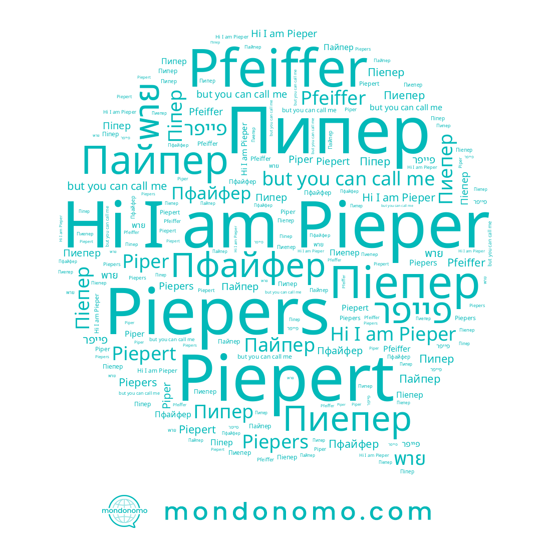 name Piepers, name Пфайфер, name פייפר, name Piper, name Пиепер, name Піпер, name Пайпер, name Pieper, name พาย, name Piepert, name Піепер, name Пипер, name Pfeiffer