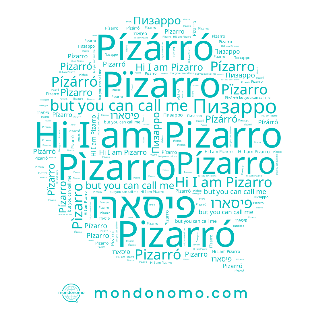 name Pízarro, name Pizarro, name Pizarró, name Pízárró, name פיסארו, name Pïzarro, name Пизарро, name Pìzarro