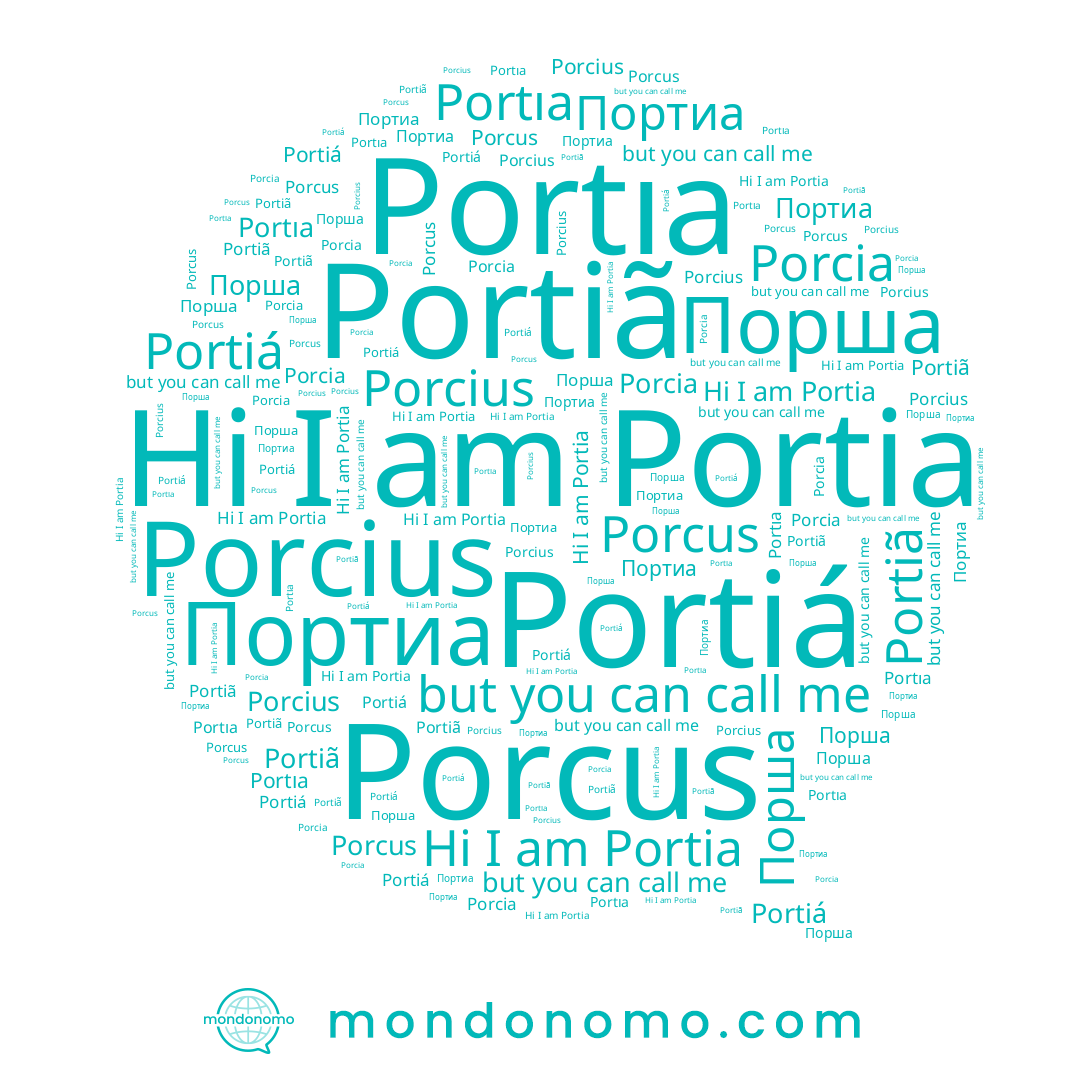 name Portia, name Порша, name Porcius, name Portıa, name Portiã, name Портиа, name Portiá, name Porcia