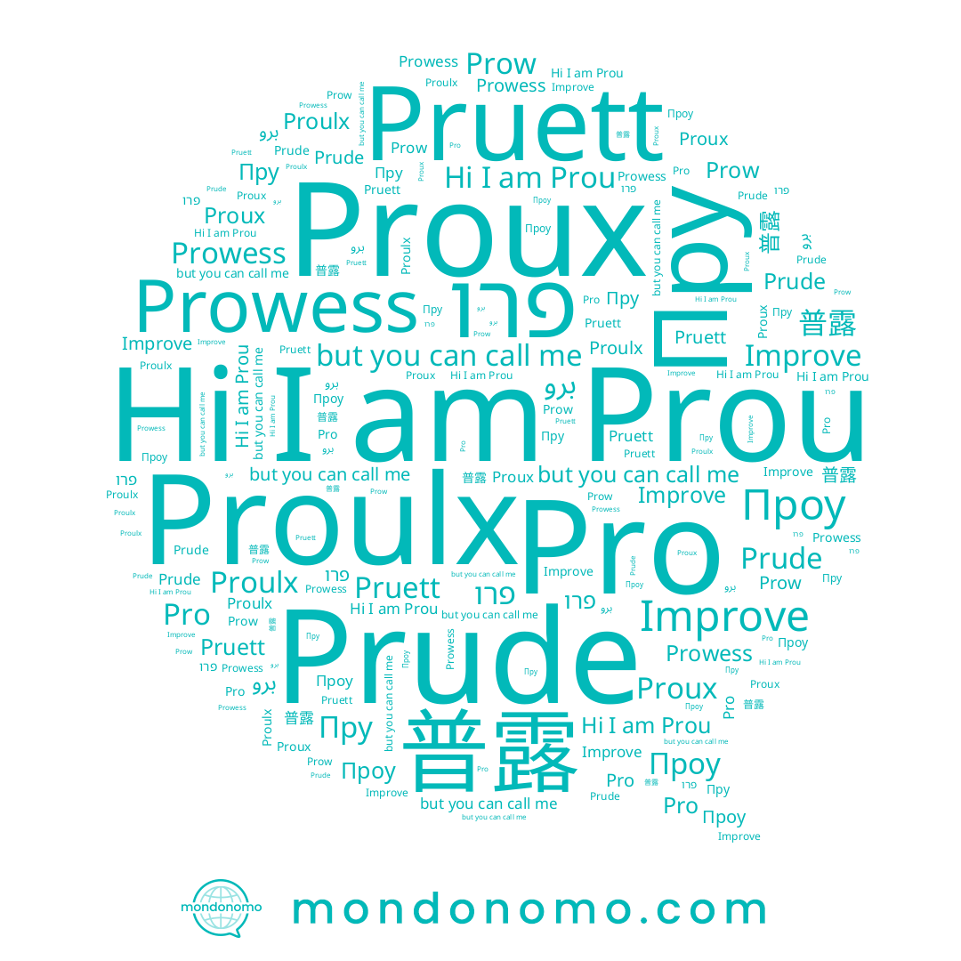 name Prow, name Pruett, name Prude, name 普露, name Proulx, name Prou, name Proux, name Проу, name פרו
