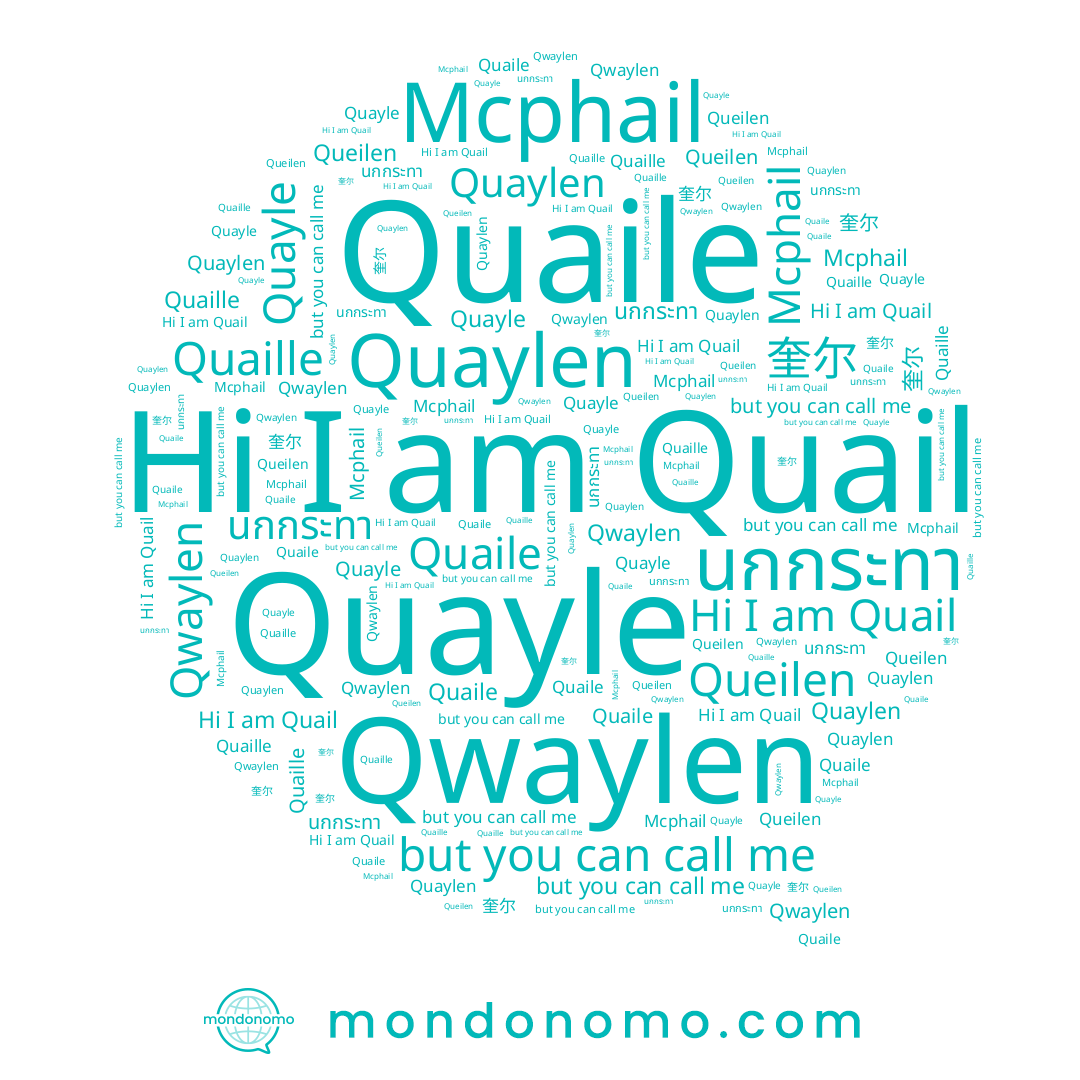 name Quail, name Quaylen, name นกกระทา, name Mcphail, name Quaille, name 奎尔, name Quayle, name Quaile, name Qwaylen