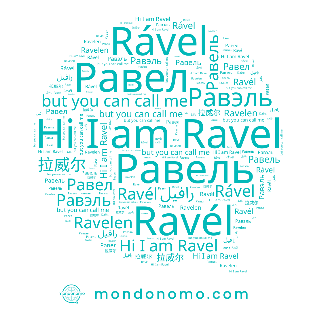 name Ravél, name Равель, name Равел, name Rável, name Ravel, name Равэль, name رافيل, name 拉威尔, name Ravelen