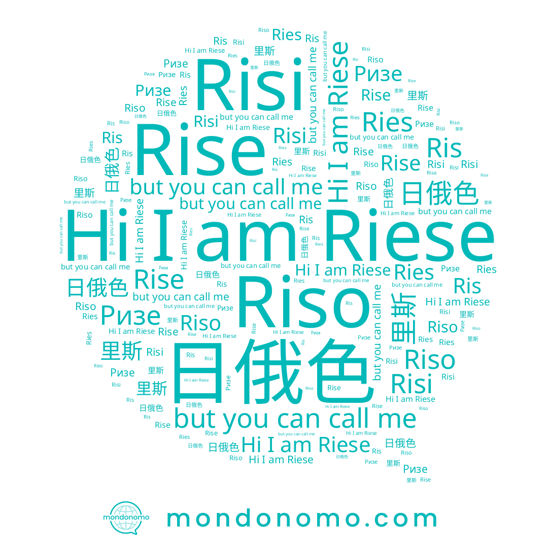 name Ries, name 里斯, name Risi, name Rise, name Riso, name Ризе, name Riese, name 日俄色, name Ris