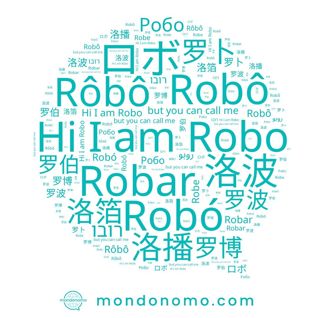 name روبو, name Robar, name Robo, name 洛箔, name 罗卜, name ロボ, name 罗伯, name 罗博, name Robô, name Rôbô, name 罗波, name Robe, name Robó, name רובו, name 洛播, name 洛波